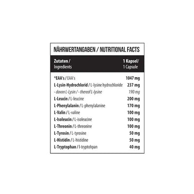 9EAAs 120/200 Kapseln-EAA-Maniac-Sports.de