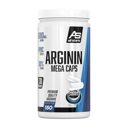 Arginin Mega Caps 150 Kapseln-L-Arginin-Maniac-Sports.de