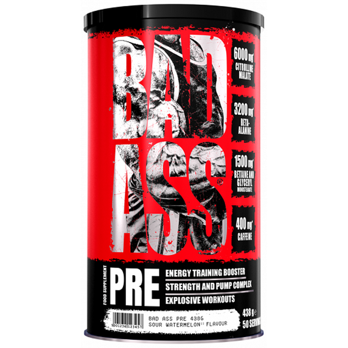 BAD ASS Pre - 438g-Pre Workout Booster-Maniac-Sports.de