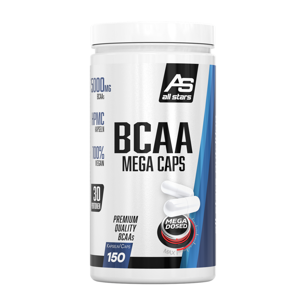 BCAA Mega Caps 150 Kapseln-BCAA-Maniac-Sports.de