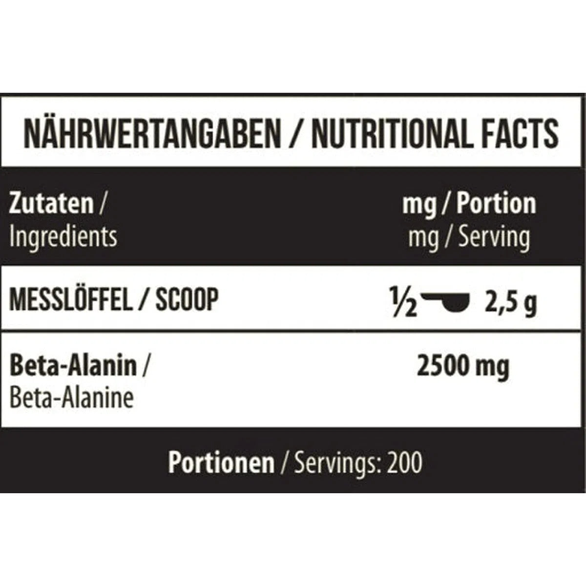 Beta Alanine RAW 500g-Beta Alanine-Maniac-Sports.de