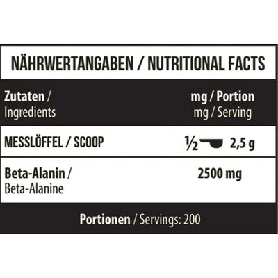 Beta Alanine RAW 500g-Beta Alanine-Maniac-Sports.de