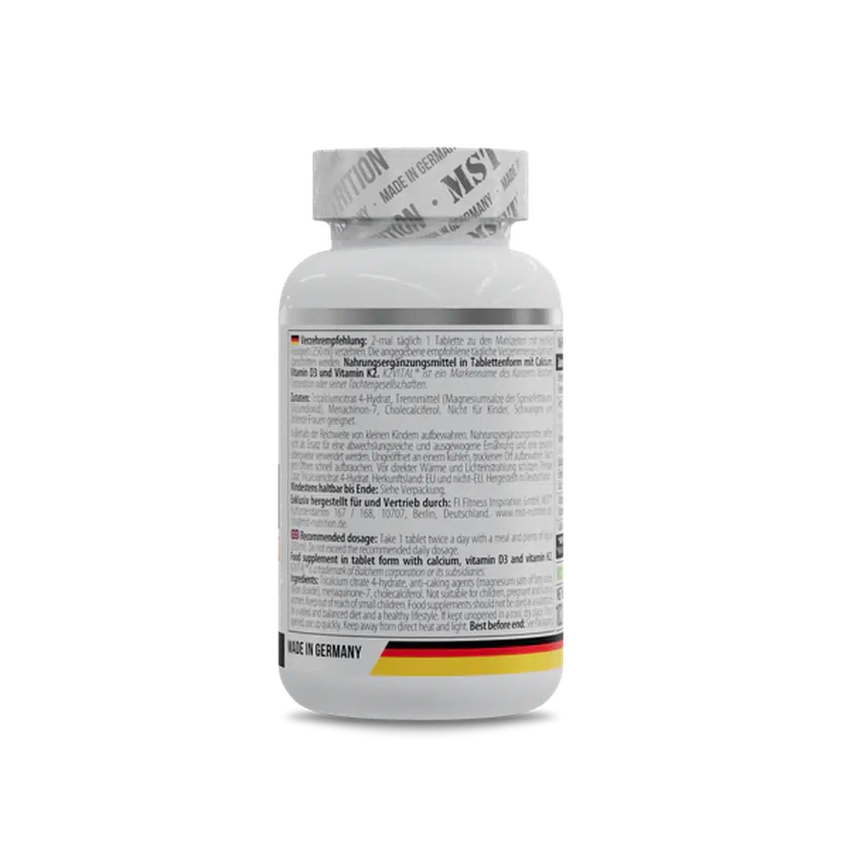 Calcium Citrate D3 K2Vital 60 Tabletten-Vitamin D3-Maniac-Sports.de