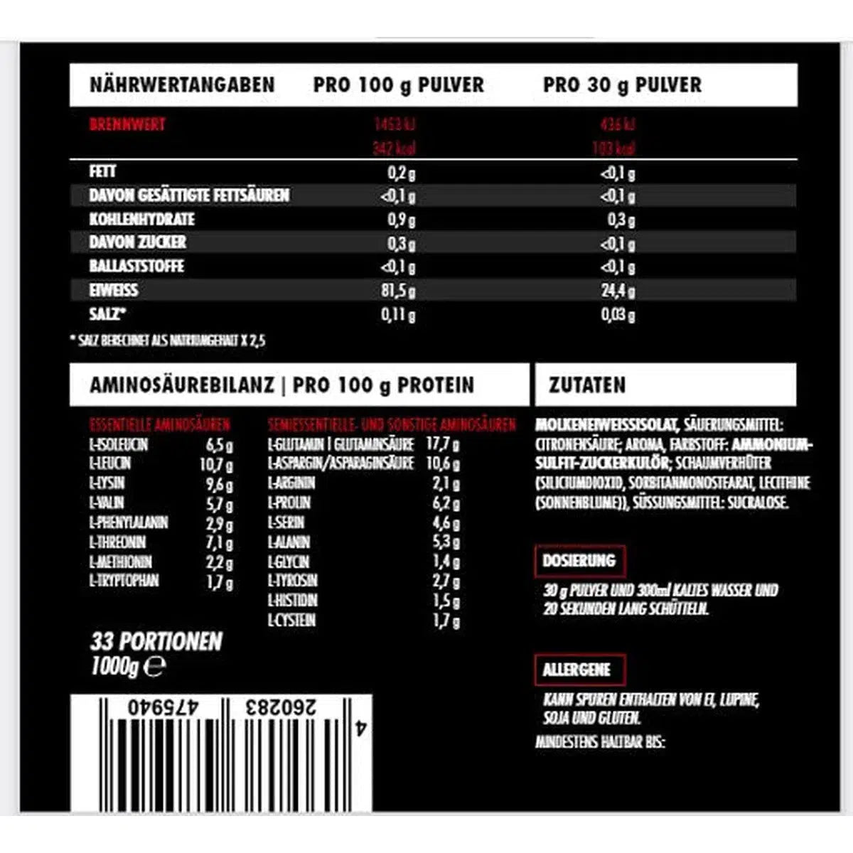 Clear Whey Protein Juice 1000g Beutel-Clear Protein-Maniac-Sports.de