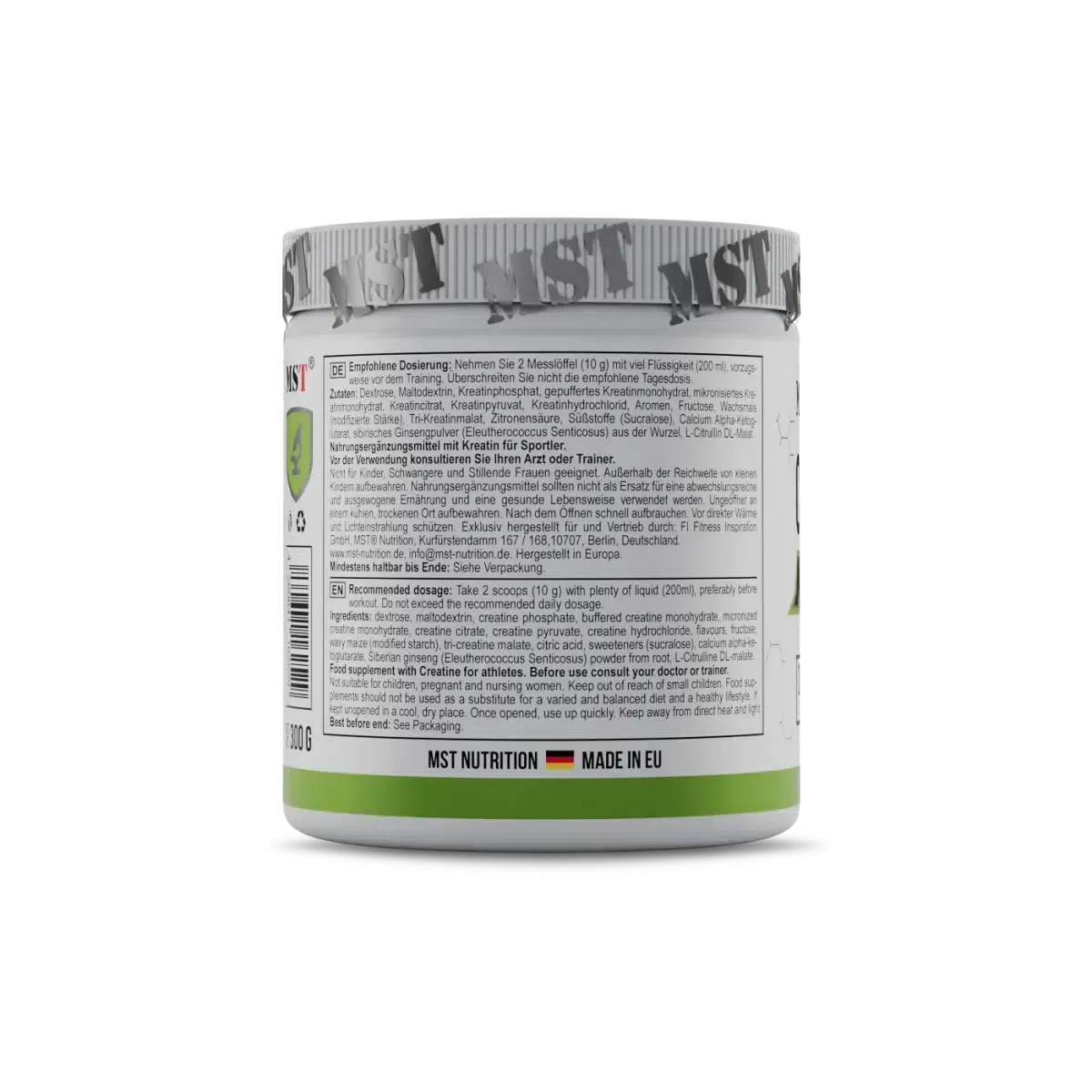 Creatine Kick 300g Green Apple-Kreatin-Maniac-Sports.de