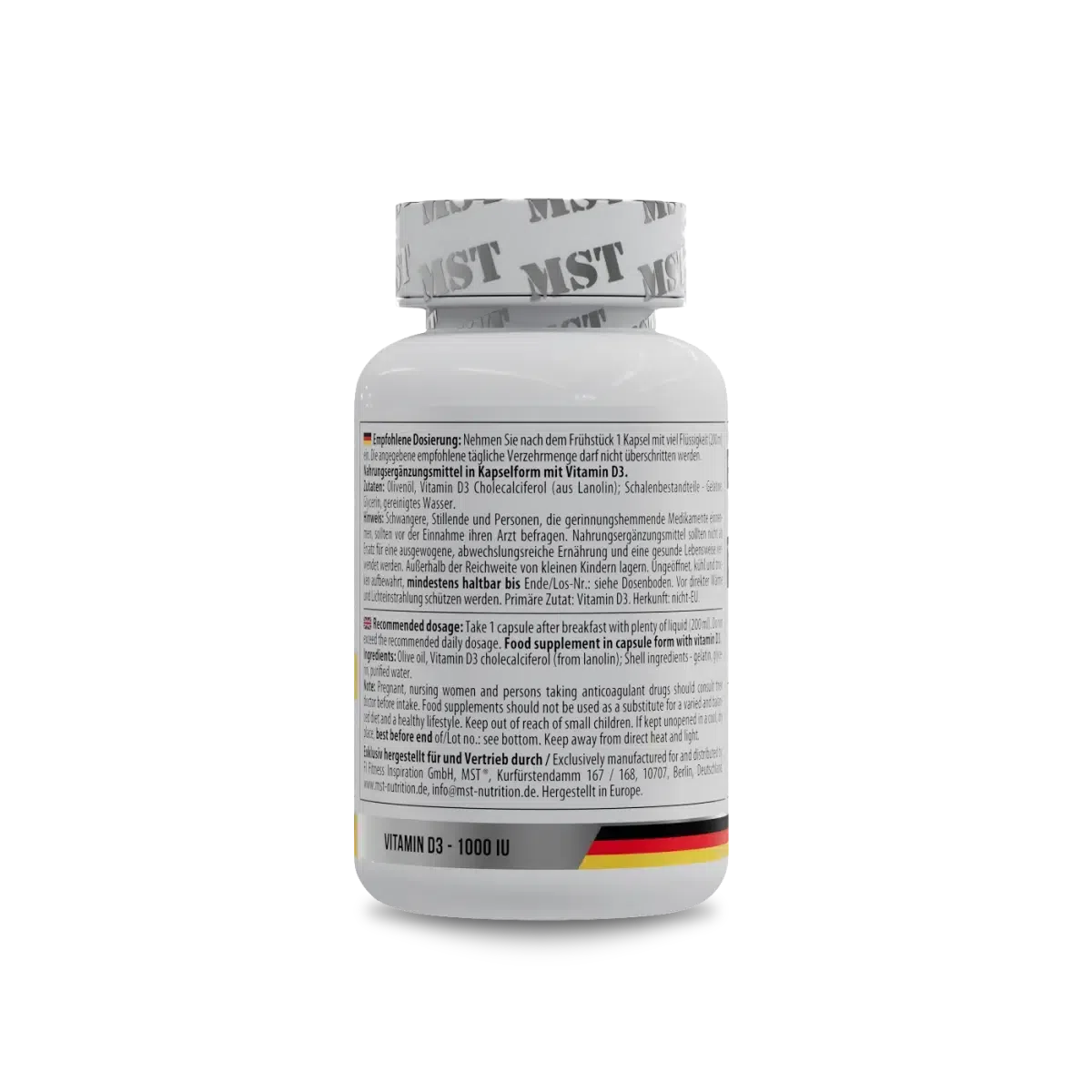 D3 1000 IU 100 Softgels-Vitamin D3-Maniac-Sports.de