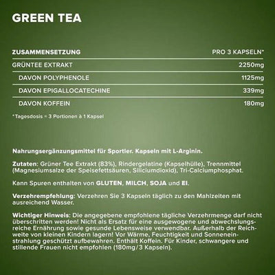 Green Tea 130 Kapseln-Grün Tee-Maniac-Sports.de