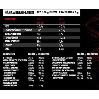 Heat Up 240g Dose-Pre Workout Booster-Maniac-Sports.de