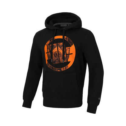 Herren Hoodie Orange Dog 24-Hoodie-Maniac-Sports.de