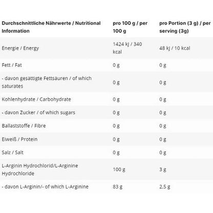 INLEAD L-Arginin HCL 500g-L-Arginin-Maniac-Sports.de
