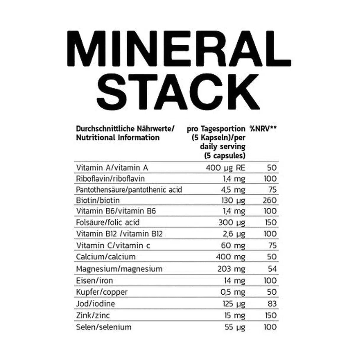 INLEAD Mineral Stack 120 Kapseln-Mineralstoffe-Maniac-Sports.de