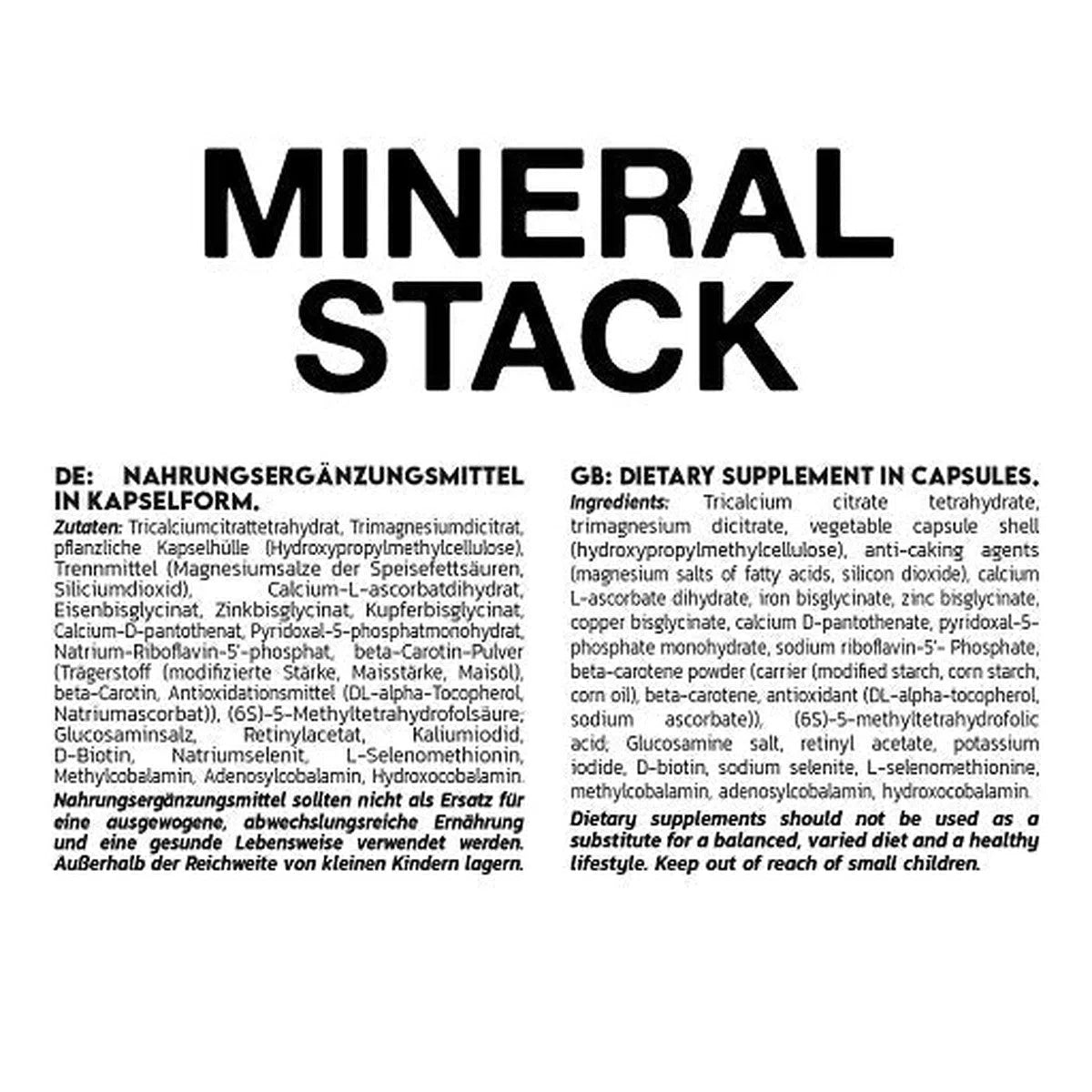 INLEAD Mineral Stack 120 Kapseln-Mineralstoffe-Maniac-Sports.de