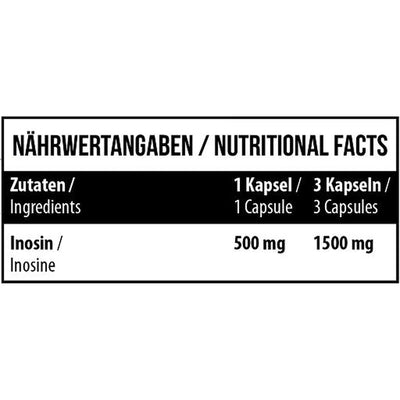 Inosine 1500 102 Kapsel-Trainingsbooster-Maniac-Sports.de