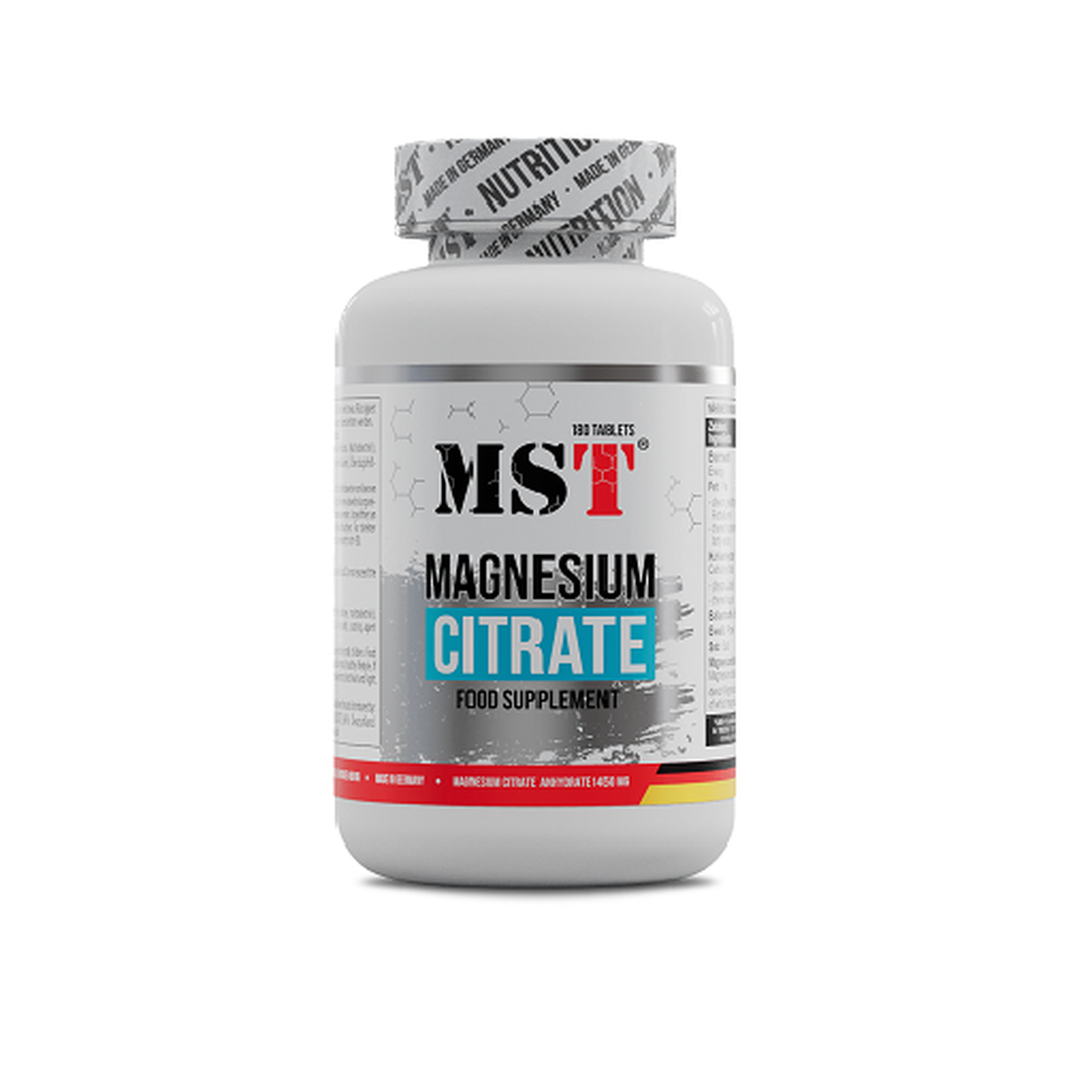 Magnesium Citrat 200mg- 180 Tab-Mineralstoffe-Maniac-Sports.de