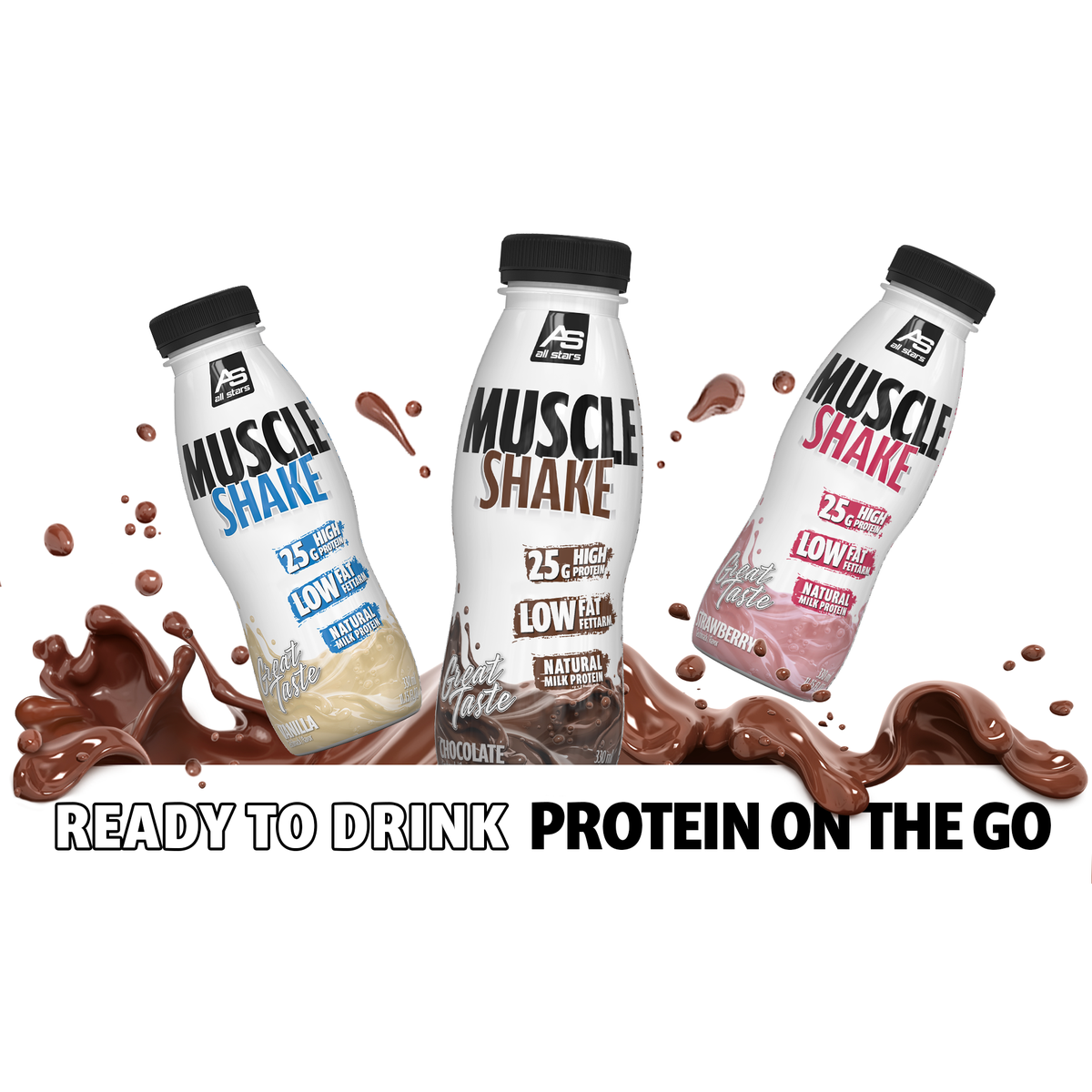 Muscle Shake 12x330ml-Protein Shake-Maniac-Sports.de