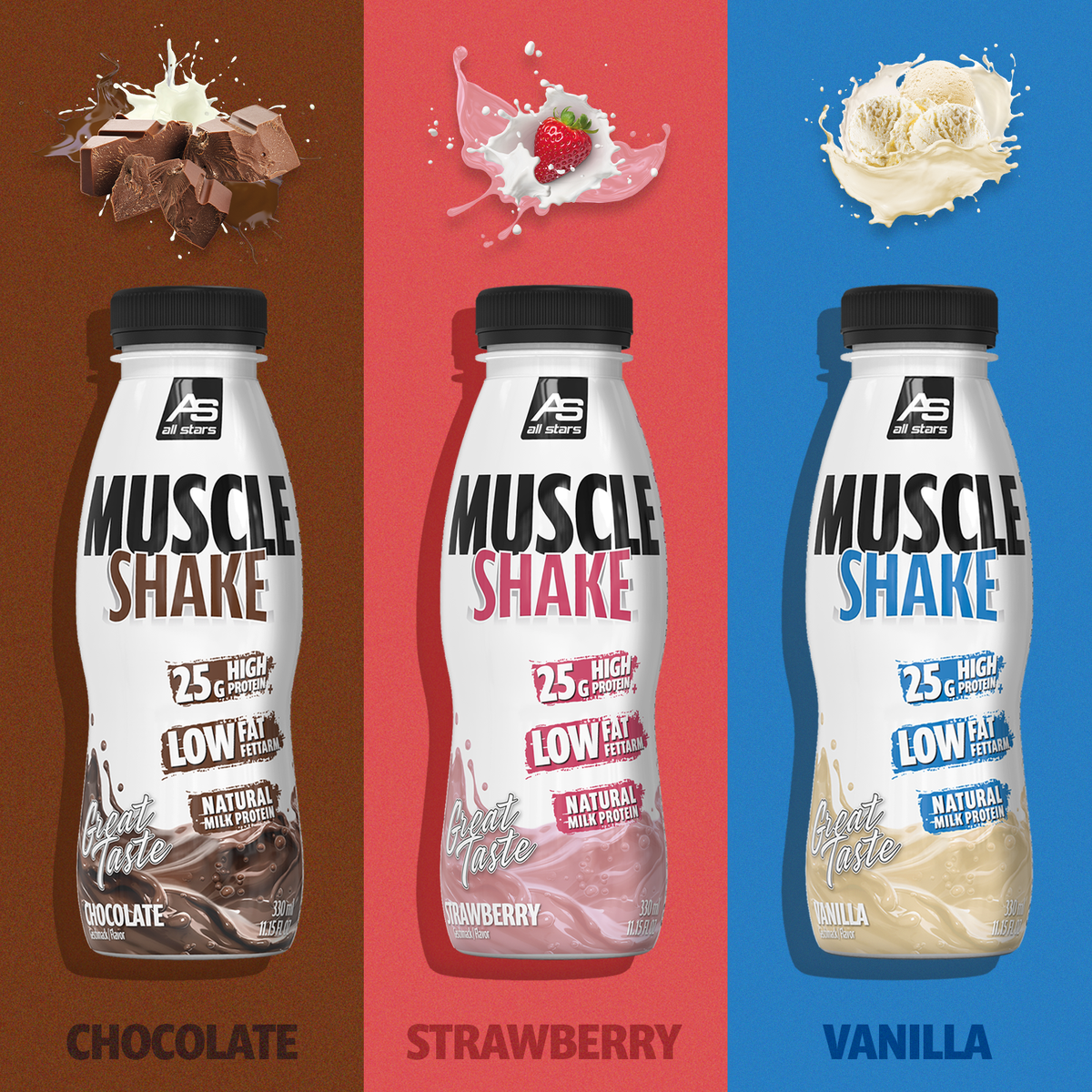 Muscle Shake 12x330ml-Protein Shake-Maniac-Sports.de