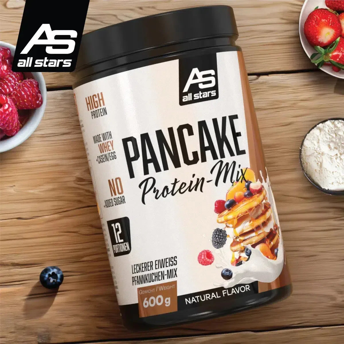 Pancake Protein-Mix 600g Dose-Low Carb Lebensmittel-Maniac-Sports.de