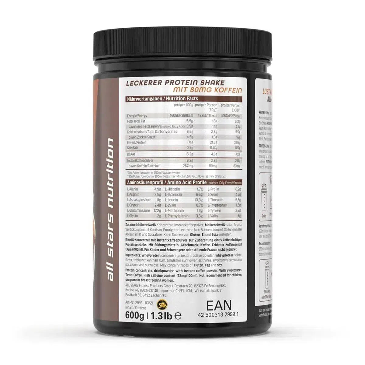 Protein Coffee 600g Dose-Whey Protein-Maniac-Sports.de