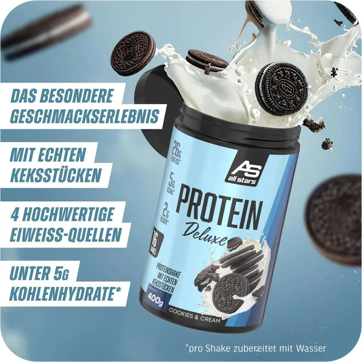 Protein Deluxe 400g Dose-Whey Isolat-Maniac-Sports.de