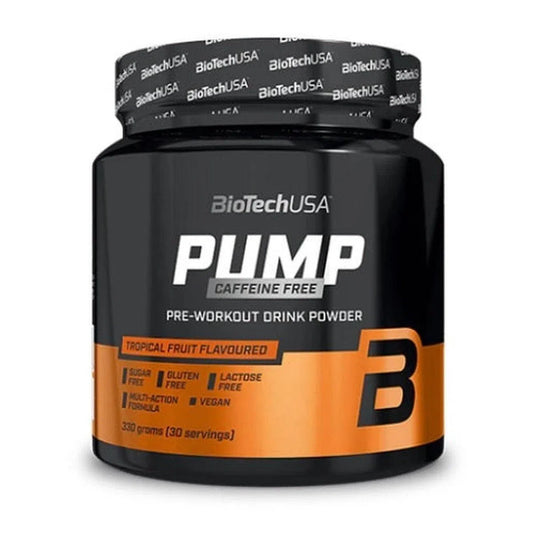 Pump Caffein Free Pre-Workout 330g (30 Serv.)-Pre Workout Booster-Maniac-Sports.de