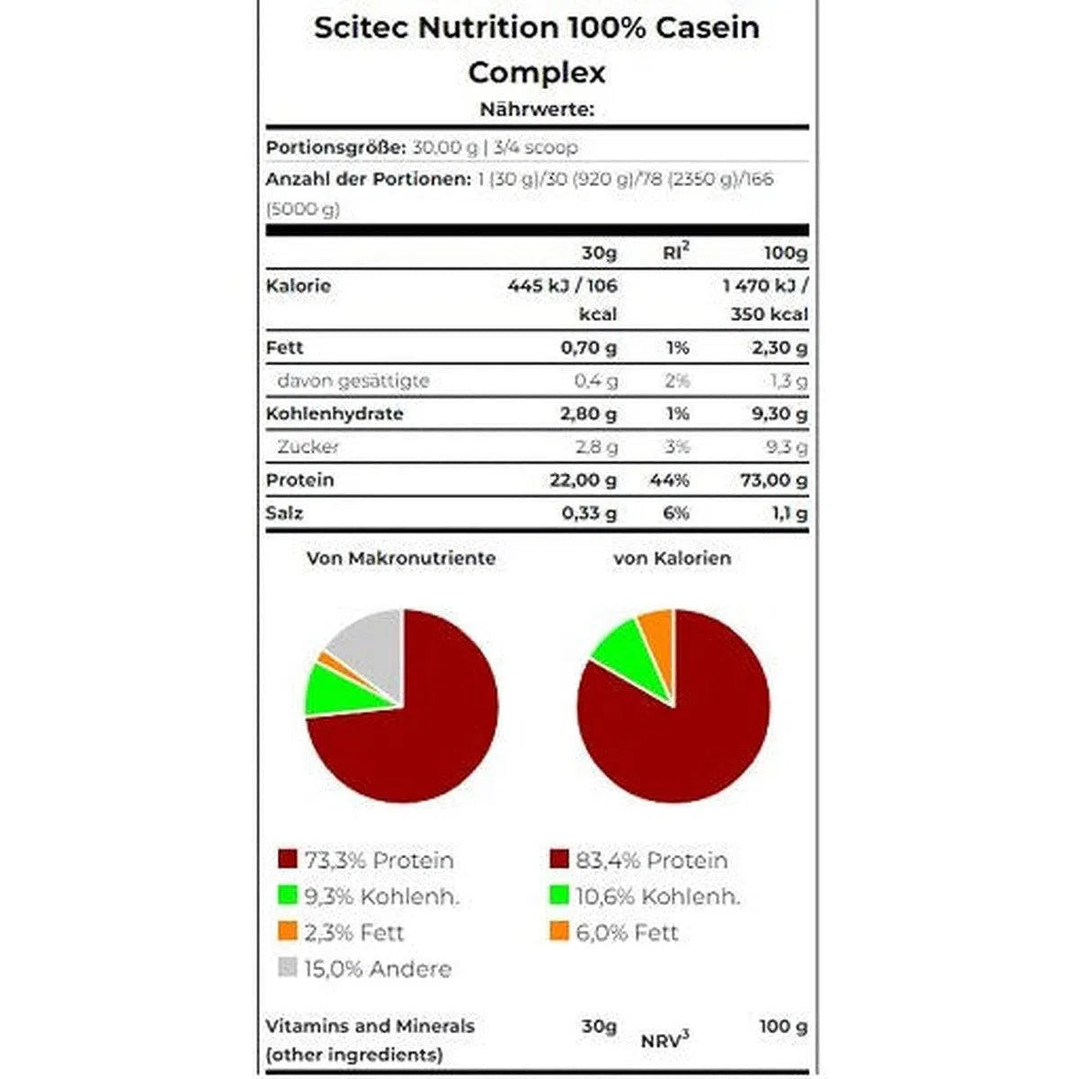 Scitec Casein Complex 920g-Casein Protein-Maniac-Sports.de