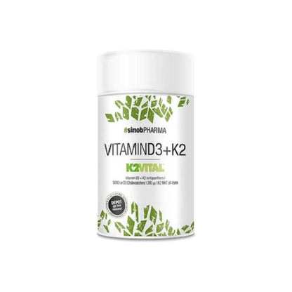 Sinob Vitamin D3 + K2 60 Kapseln-Vitamin D3-Maniac-Sports.de