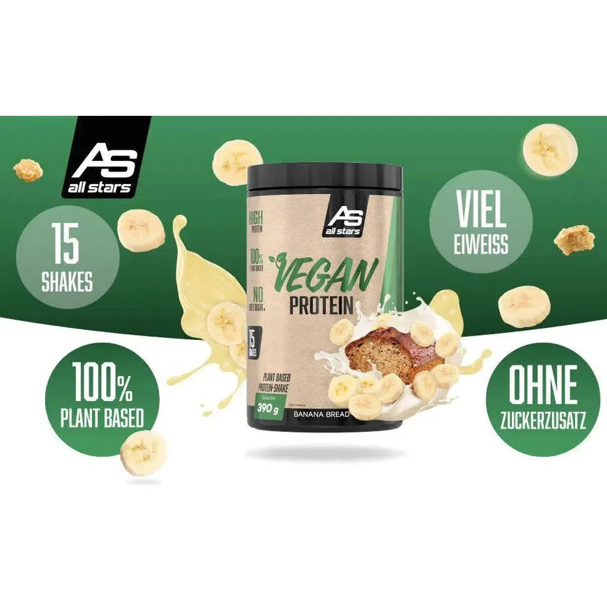 Vegan Protein 390g Dose-Veganes Protein-Maniac-Sports.de