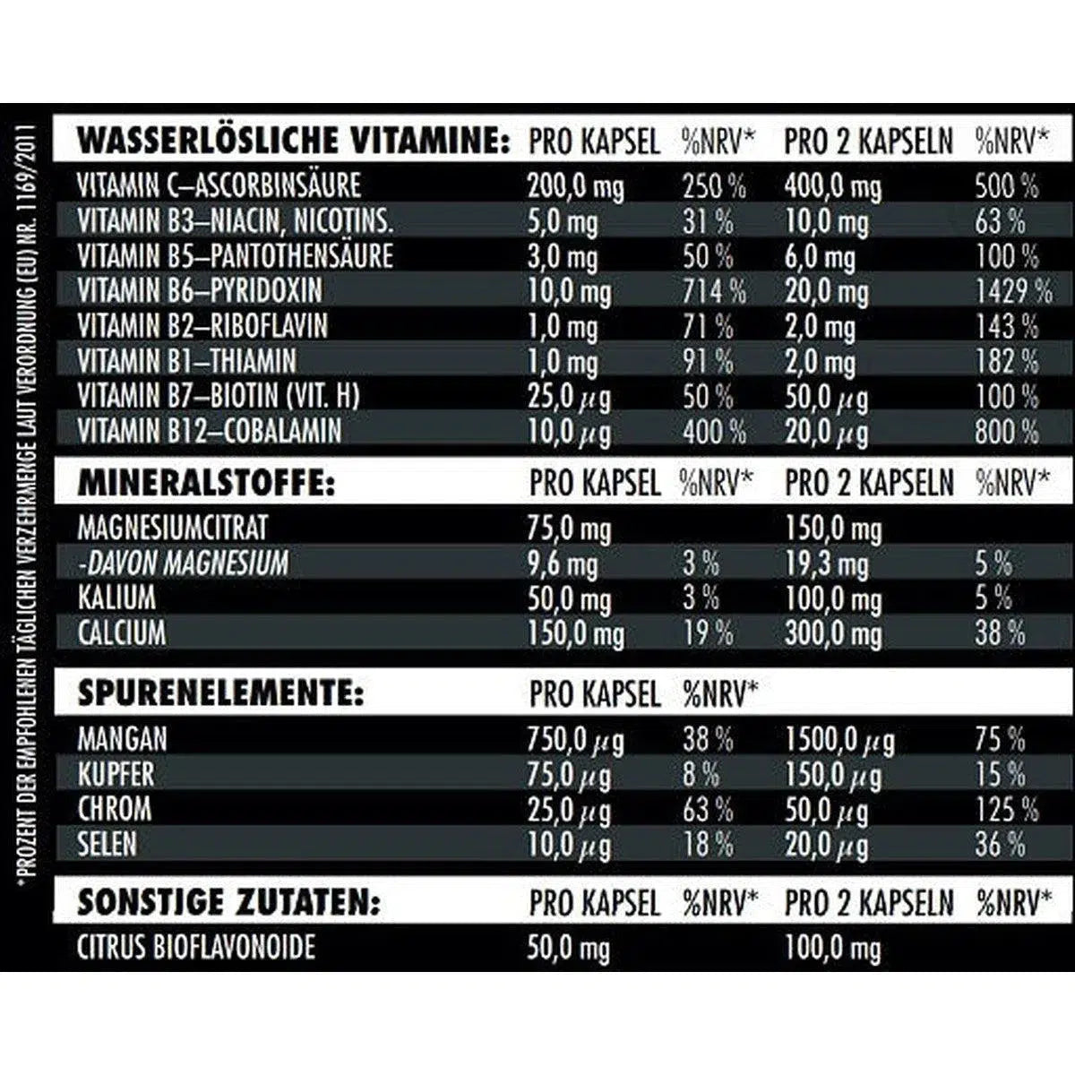 Vita-min Inject 180 Kapseln-Multivitamin-Maniac-Sports.de