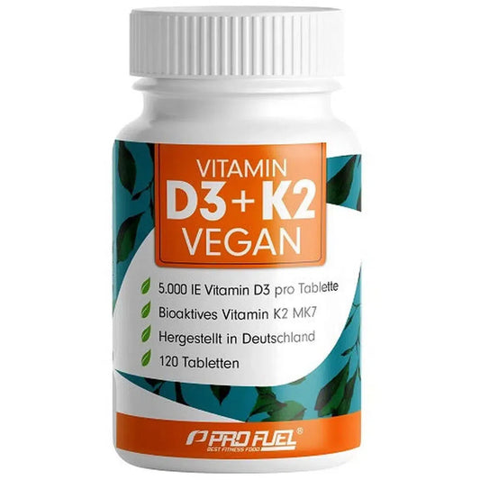 Vitamin D3 & K2 120 Tabl.-Vitamin D3-Maniac-Sports.de