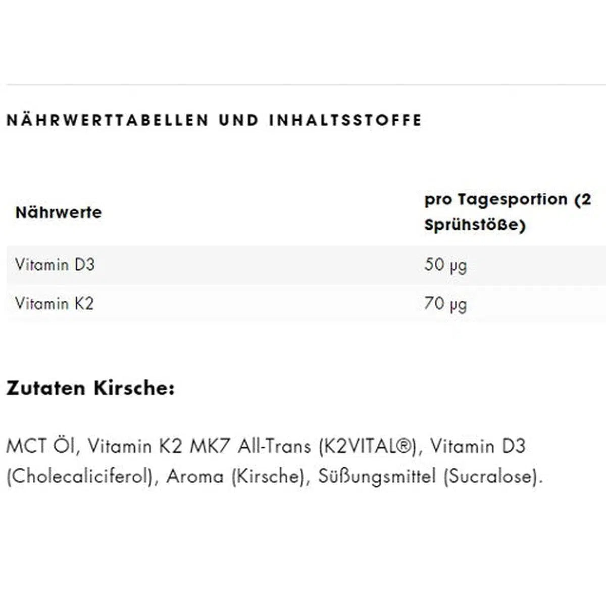 Vitamin D3+K2 Spray 30ml-Vitamin D3-Maniac-Sports.de