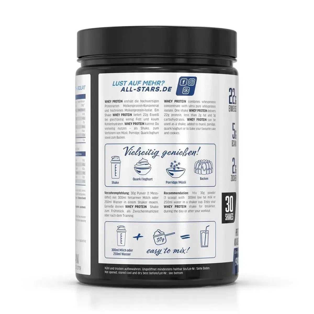 Whey Protein 908g Dose-Whey Protein-Maniac-Sports.de