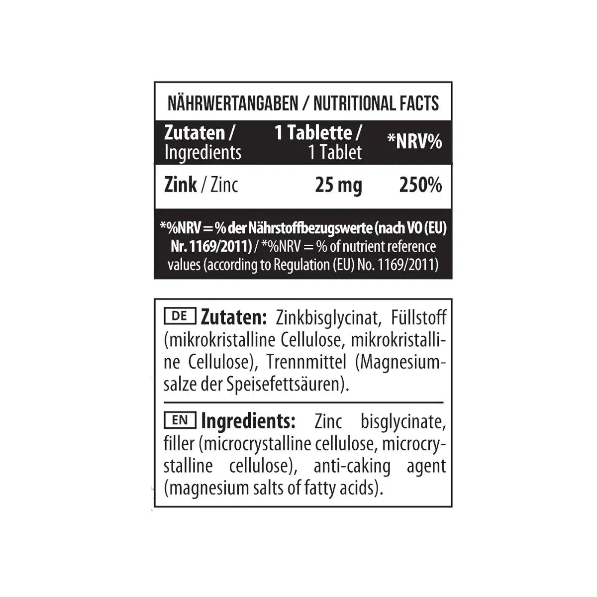 Zinc Chelate Bisglycinate 90 Tabl.-Mineralstoffe-Maniac-Sports.de