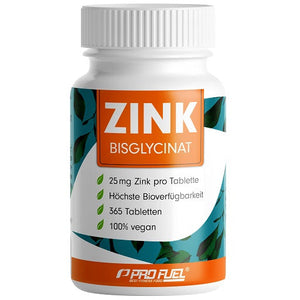 Zink Bisclycinat hochdosiert 365 Tabletten-Mineralstoffe-Maniac-Sports.de